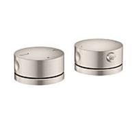Mitigeur bain/douche 2 trous hansgrohe AXOR One 48470800 avec thermostat, finition inox