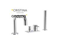 Mitigeur bain-douche 4 trous sur gorge chromé phi - CRISTINA ONDYNA PH18151