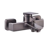 Mitigeur bain-douche AMANZI graphite mat pose murale inverseur manuel - THEWA AMZ30GM