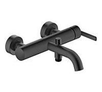 Mitigeur bain-douche Duravit BA5230000046, montage en saillie, avec clapet anti-retour, montage mural, noir mat