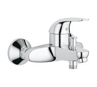 Mitigeur bain/douche GROHE Euroeco 32743000 - Levier unique mural en métal - Finition chromée