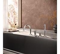 Mélangeur de bain quatre trous DEEP Herzbach 18.022025. 2000 .01 avec bec chromé