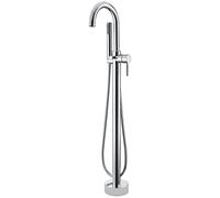 Mitigeur Bain-Douche ILO PAR LE SOL Chromé Edouard Rousseau - Bec Tube Mobile - Douchette Extractible 3 Jets - Cartouche Céramique diamètre 35 mm