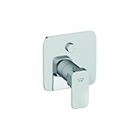 Mitigeur bain-douche Kludi RENON 427590575 encastré, avec unité fonctionnelle, garniture de finition chromé