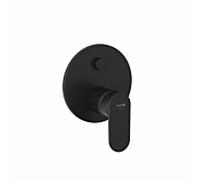 Mitigeur bain-douche Kludi X1 327593975 encastré, avec unité fonctionnelle, set de finition, noir mat