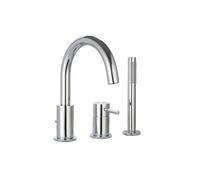 Mitigeur bain douche mécanique 3 trous + douchette 1 jet Cox chromé