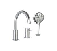 Mitigeur bain douche mécanique 3 trous + douchette 3 jets Cox chromé