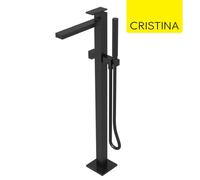 Mitigeur bain douche monocolonne Chromé Noir Brossé Tabula - CRISTINA ONDYNA TA18975