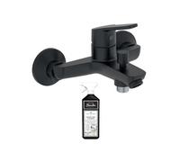 Mitigeur bain douche mural Aimé noir + nettoyant