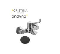 Mitigeur bain douche poignee pmr black mat - CRISTINA ONDYNA PC10713