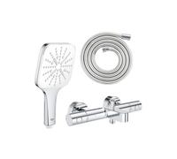 Mitigeur bain douche Precision Get avec douchette 3jets Vitalio Smartactive 130 Cube et flexible 200cm