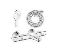 GROHE Mitigeur Bain Douche Precision Trend avec douchette 3jets Vitalio Smartactive 150 et Flexible 200cm