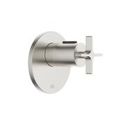 Mitigeur Bain Douche Thermostatique Dornbracht Vaia Unité de Commande Robinet Thermostatique 3/4" ø123mm Platine Brossé 36503809-06