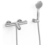 Mitigeur bain-douche thermostatique mural Chromé - TRES 21617409