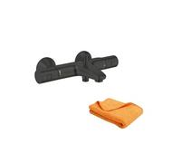 Mitigeur bain douche thermostatique Precision Start noir + microfibre