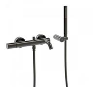 Mitigeur bain Douchette à main anticalcaire avec support orientable et flexible - TRES 26117001KM