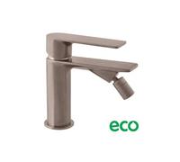 Mitigeur bidet à poser NIL en laiton métal gris brossé sans siphon