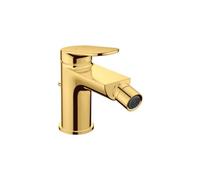 Duravit Wave Mitigeur monocommandÃ© pour bidet, saillie 128 mm, avec garniture dÃ©coulement, WA24000010, Coloris: Or poli - WA2400001034