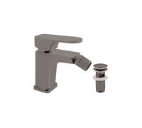 Mitigeur bidet YUKON en laiton métal gris brossé avec siphon