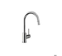 BLANCO MIDA-S - Robinet de Cuisine avec Bec Haut et Douchette Extractible - Haute Pression - Chrome - 521454