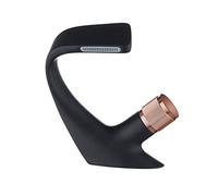 Mitigeur cascade chaude et froide, poignée moletée, salle de bains, robinet de lavabo en laiton noir mat/Chrome