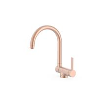 Mitigeur cuisine à bec rabattable Or Rose Mat 24K - TRES 23033502OPM