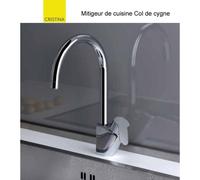 Mitigeur Cuisine bec haut col de cygne chromé New Day - CRISTINA ONDYNA KN52651