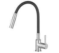 Mitigeur Cuisine Flexible - CECIPA MAX - Inox Brossé - 2 Modes Jet - Pivotant 360° - Installation Facile