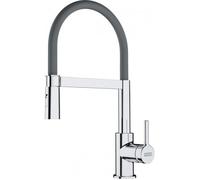 Mitigeur cuisine - Franke - Lina FC 6087.031 - Chrome/Gris - Douchette extractible - 410 mm
