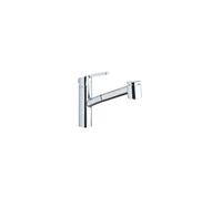 Mitigeur cuisine Hoby Bow 2 jets Bec bas chrome douchette extractible