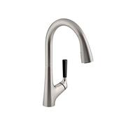 Mitigeur cuisine Malleco Bec haut inox brossé douchette extractible