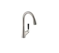 Mitigeur cuisine Malleco détection automatique Bec haut inox brossé douchette extractible