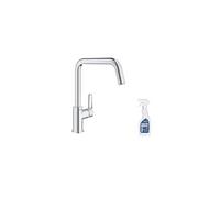 Mitigeur cuisine start bec haut chrome manette chrome avec nettoyant grohclean