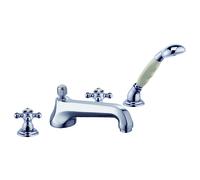 Kludi Mitigeur bain 1926 515250520 4 trous chromé bec bas 220 mm