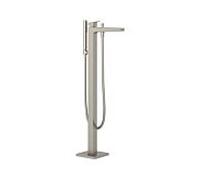 Mitigeur de baignoire et douche Kludi 54590N575 pour baignoires autoportantes, inox, nickel brossé
