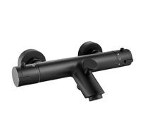Mitigeur de baignoire thermostat noir, robinet de douche thermostat