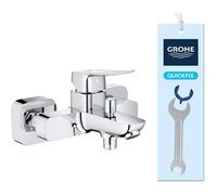 GROHE Mitigeur bain/douche mural DICE – monocommande, inverseur automatique, 150 mm, Chrome