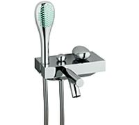 Mitigeur de bain monocommande VitrA Istanbul A41802, saillie 209 mm, avec douchette, fixation murale, chromé