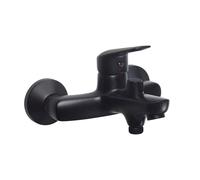 Mitigeur de bain mural en noir mat Bormio