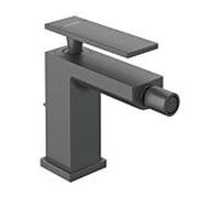 Mitigeur de bidet monocommande hansgrohe Tecturis E 73200340, saillie 149 mm, avec bonde clic-clac, finition chrome noir brossé