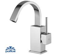 Mitigeur de bidet PAFFONI LEA838 CR LEVEL - bec plat pivotant - Made in Italy