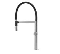Mitigeur de cuisine avec bras en silicone et fixation magnétique, Noir (SIKOBSD176)