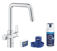 Mitigeur de cuisine filtrant chromé Grohe Blue Pure Start brillant