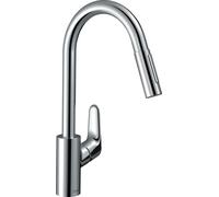 Mitigeur de cuisine Focus M41 , avec douchette extractible 2 jets chromé - HANSGROHE - 31815000