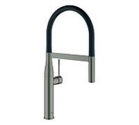 Mitigeur de cuisine Grohe Essence 30294AL0 graphite dur brossé, douchette professionnelle extractible