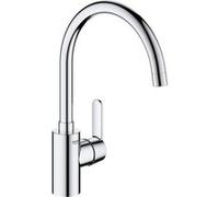 Mitigeur de cuisine GROHE Get Chromé Bec en C Bec Haut Rotation 150° Chromé G