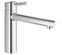 GROHE Mitigeur d'évier Concetto 31129001 mousseur extensible chromé