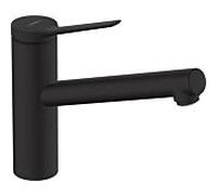 Hansgrohe Robinet de cuisine Zesis M33 150 74802670 – 1 jet, plage de pivotement réglable – Noir mat