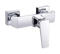 Mitigeur de douche AMANZI chromé poignée verticale pose murale - THEWA AMZ20