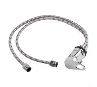 Mitigeur de douche avec queues en acier inoxydable de 800 mm, construction en laiton effet chromé, conçu pour une utilisation avec des pompes pour camping-cars, camping-cars et camping-cars avec